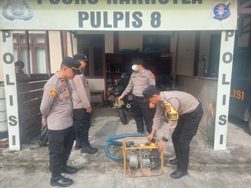 Antisipasi Karhutla dan Jaga Kamtibmas, Polsek Banama Tingang Gelar Apel Siaga serta Cek Sarpras