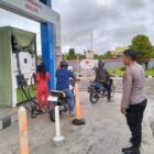 Pastikan Kamtibmas Kondusif, Sat Binmas Polres Pulang Pisau Sambangi SPBU di Kahayan Hilir