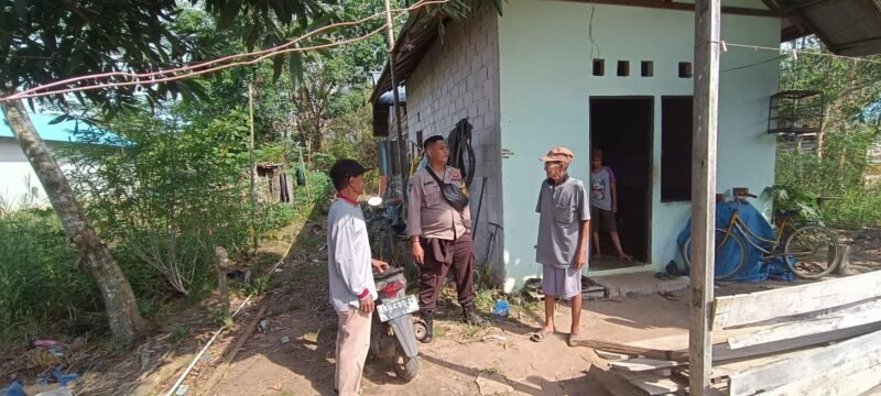 Dekati Warga Gadabung, Bhabinkamtibmas Perkuat Keamanan lewat Silaturahmi