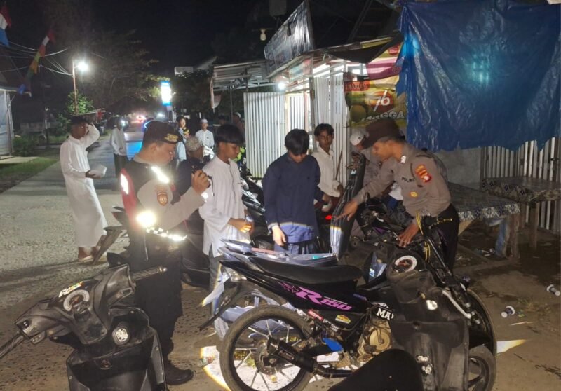 Polsek Kahayan Kuala Sisir Kawasan Bahaur Hilir, Tekan Potensi Kejahatan Jalanan dan Knalpot Brong