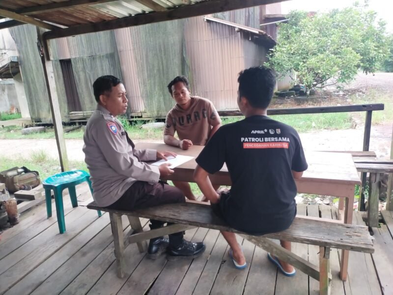 Polsek Sebangau Kuala Gelar Cooling System, Ajak Warga Bijak Medsos dan Waspada Hoax