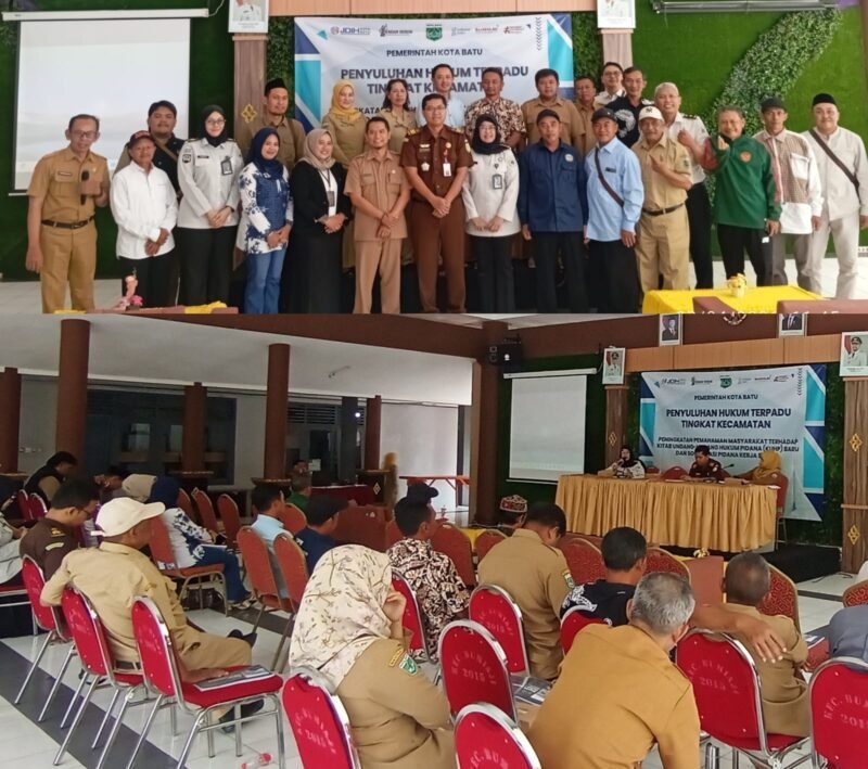 Foto ist: Kejaksaan Negeri Batu Bersama Bapas Malang Kelas 1. dan Bidang Hukum Pemkot Batu,laksanakan sosialisasi KUHP baru pidana kerja sosial.