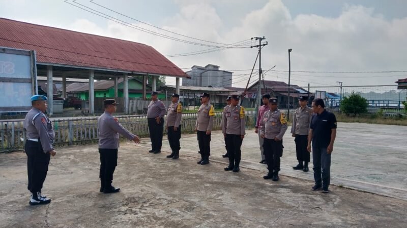Kapolsek Pandih Batu Evaluasi Kinerja Personel dan Persiapan Panen Raya Jagung