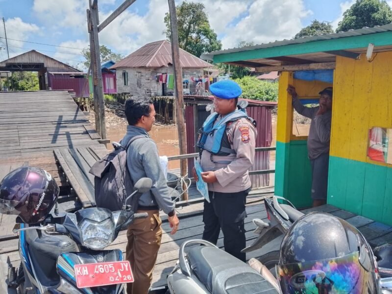 Satpolairud Polres Pulang Pisau Ingatkan Warga Prioritaskan Keselamatan Saat Gunakan Transportasi Air