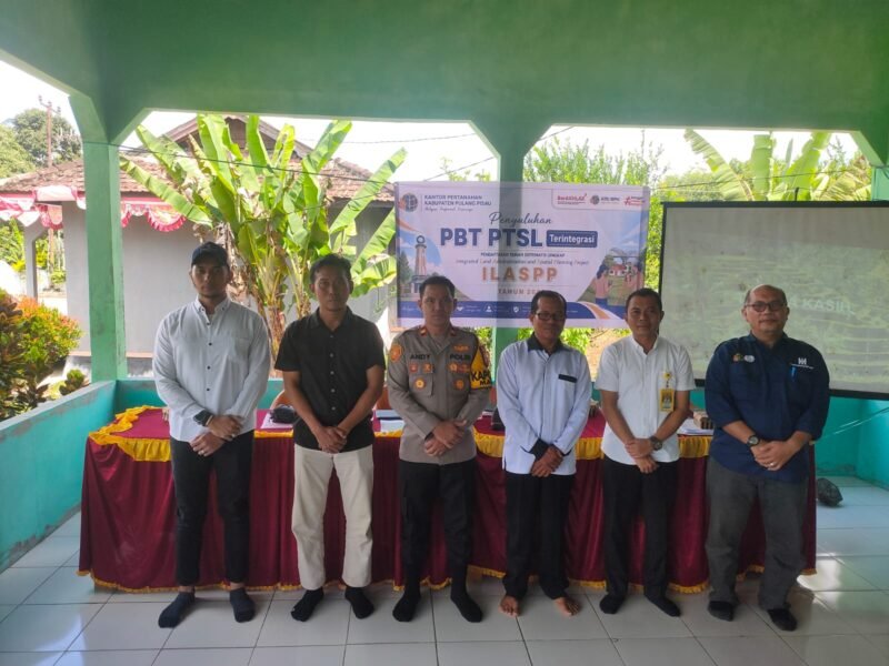 Kapolsek Maliku Hadiri Penyuluhan Sertifikat Tanah PTSL di Desa Wono Agung