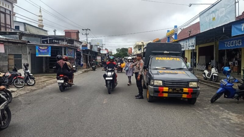 Polsek Kahayan Hilir Intensifkan Patroli di Pasar Patanak Pulpis
