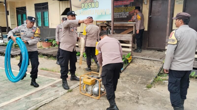 Perkuat Kesiapan Personel, Polsek Pandih Batu Gelar Apel Siaga Bencana dan Arahan Tugas