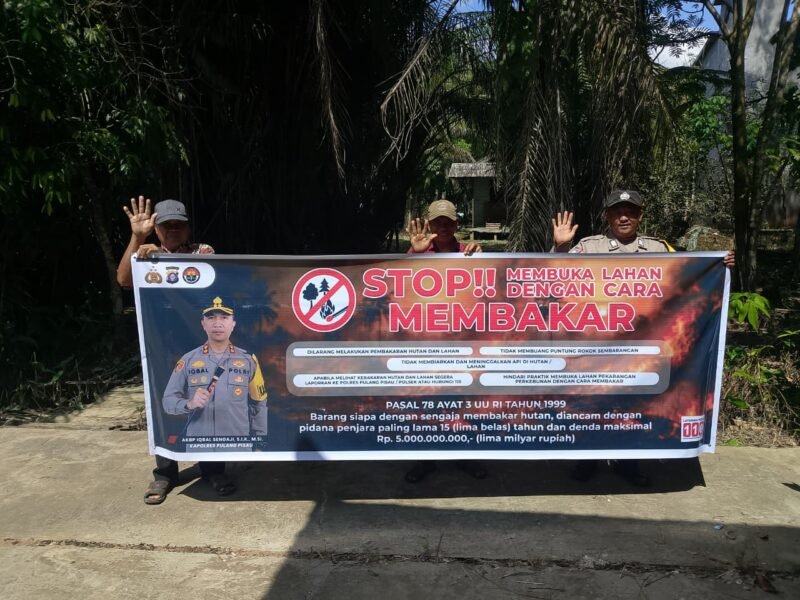 Tekan Potensi Karhutla, Polsek Pandih Batu Gencarkan Sosialisasi dan Patroli Lahan