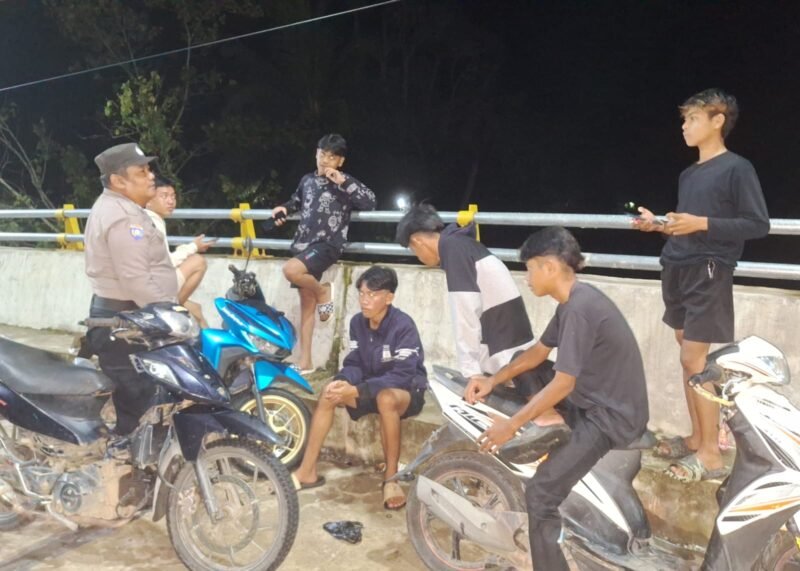 Personel Polsek Kahayan Kuala Gencarkan Patroli KRYD di Desa Bahaur Hilir
