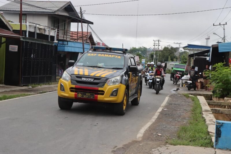 Tingkatkan Keamanan, Satsamapta Polres Pulang Pisau Gencarkan Patroli Kamtibmas