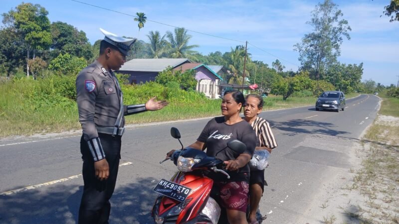Satlantas Polres Pulang Pisau Tingkatkan Patroli di Titik Rawan Laka Lantas