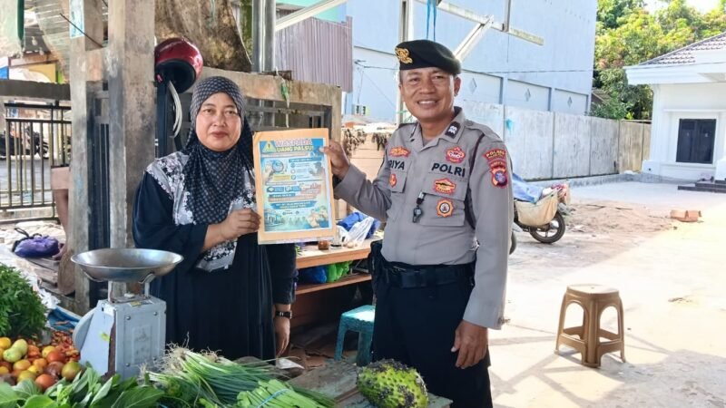 Waspada Uang Palsu, Polsek Kahayan Hilir Sosialisasi Metode 3D ke Masyarakat