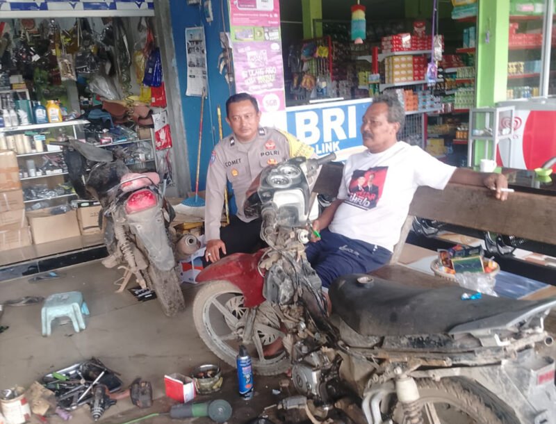 Upaya Cegah Karhutla, Polsek Maliku Sambangi Warga Desa Tahai Jaya Melalui Cooling System
