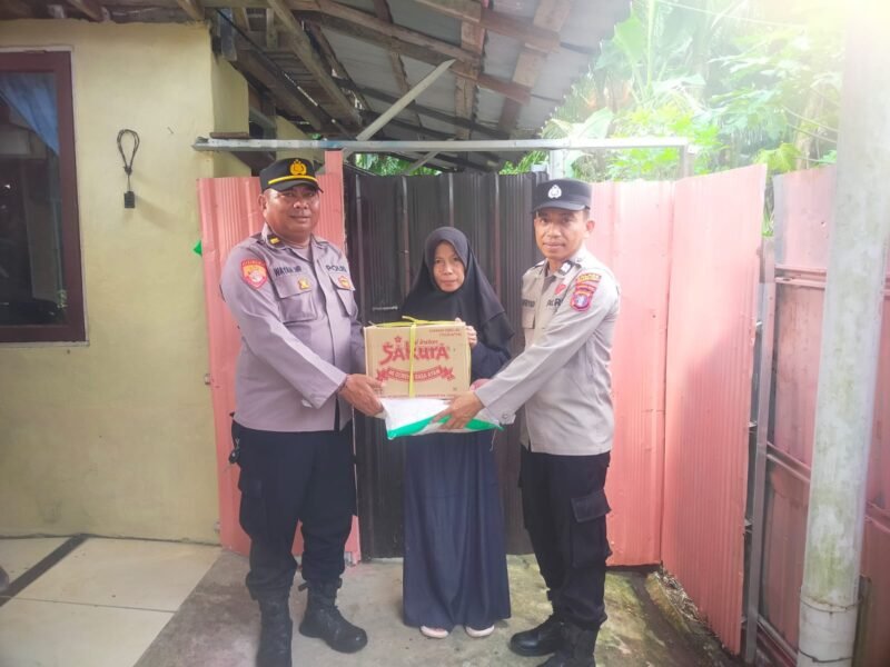 Wujud Kepedulian, SIUM dan SIKEU Polres Pulang Pisau Salurkan Bansos Sembako