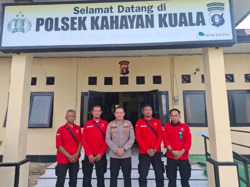 Sinergi Polsek Kahayan Kuala dan Manggala Agni Siaga Hadapi Karhutla
