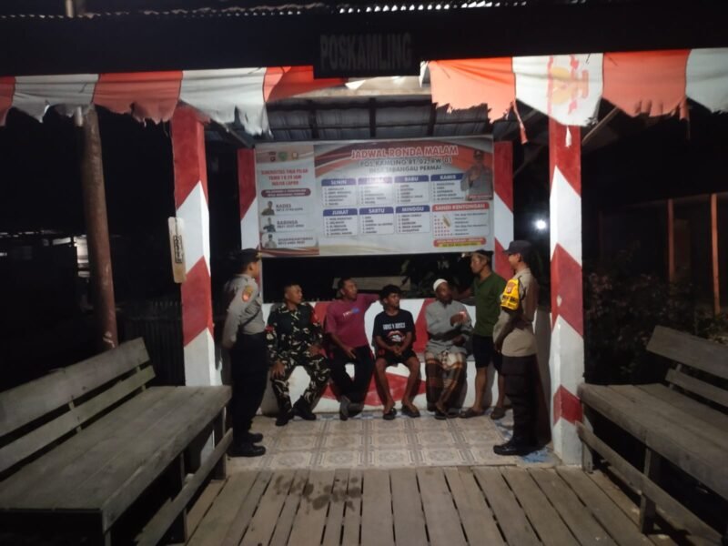 Tingkatkan Dialog Bersama Warga, Polsek Sebangau Kuala Sambangi Pangkalan Keamanan