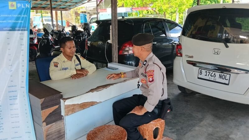 Tingkatkan Keamanan Objek Vital, Polsek Kahayan Hilir Sambangi Kantor PLN