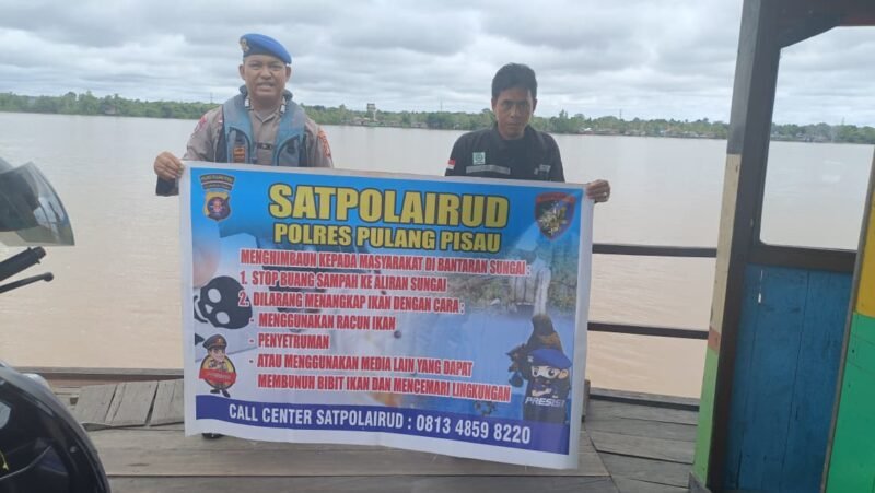 Edukasi Satpolairud Polres Pulang Pisau: Jaga Ekosistem Sungai demi Keberlanjutan