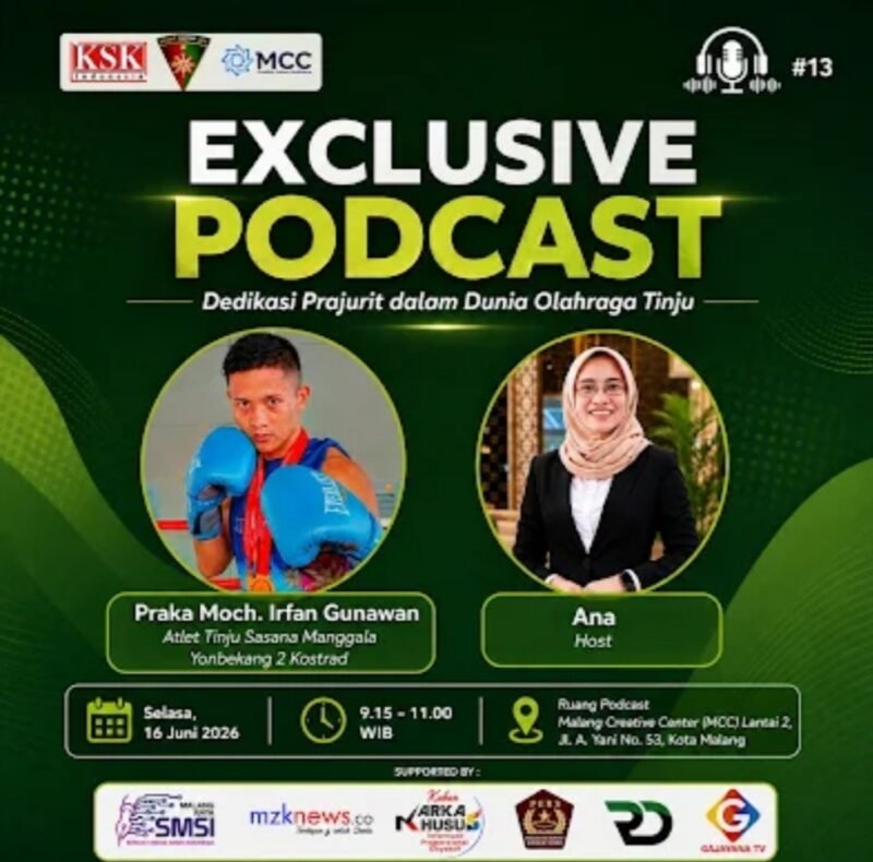 Foto ist : Atlit Yon Bekang 2 Kostrad akan tampil di acara Podcast Exclusif dan inspiratif di MCC