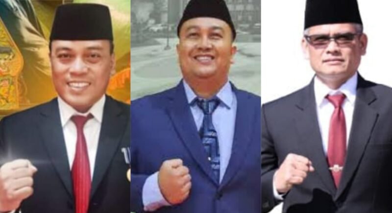 Foto ist: Ketiga calon Sekda Batu, kiri Drs.Arief As.Sidiq, Ir.Alfi Nurhidayat, Muhammad Nur Adem.