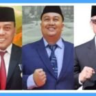 Foto ist: Kandidat Sekda Batu, kiri Drs Arief As Siddiq, Ir.Alfi Nurhidayat, Mohammad Nur Adim.