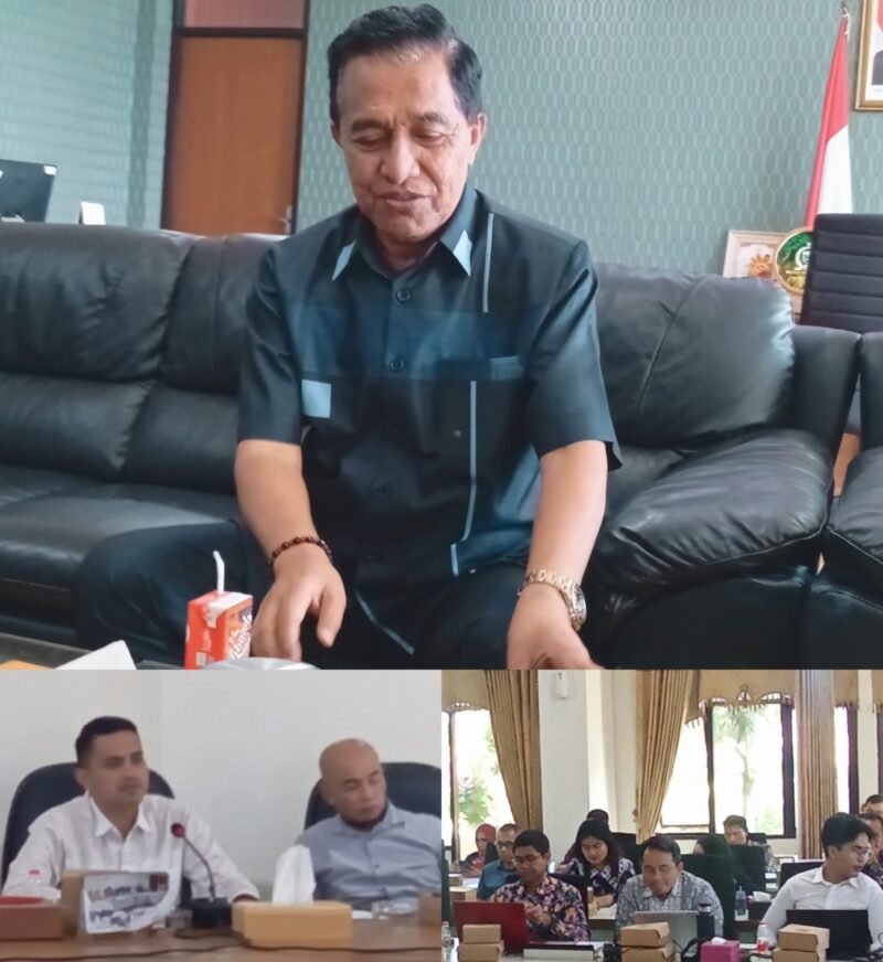 Foto ist: Ketua DPRD Batu,HM.Didik Subiyanto,SH, kiri bawah Ketua Pansus Hasan Abdillah, M.Pd, dan Wakil Asmadi.