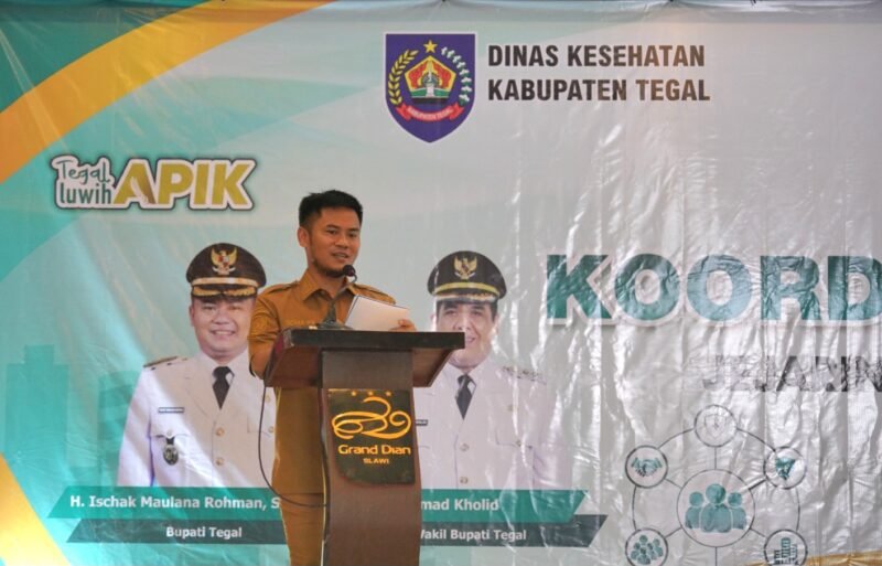Foto: Bupati Tegal Ischak Maulana Rochman meluruskan informasi mengenai 1.446 kasus HIV/AIDS di Kabupaten Tegal