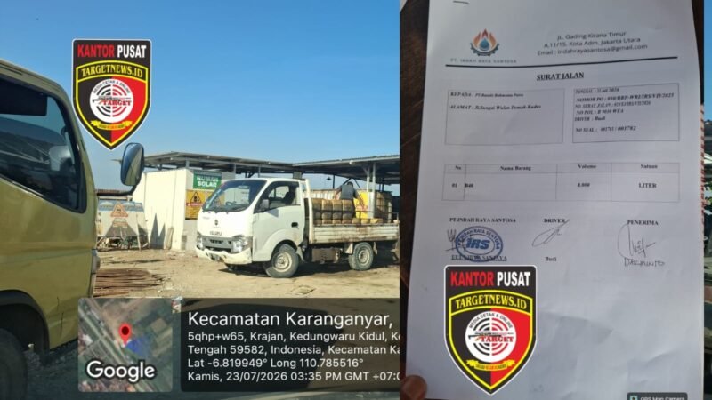 Gudang Diduga Penampungan Solar di Demak (Foto: TargetNews.ID/Redaksi)
