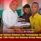Pemerintah Kota (Pemkot) Surabaya kembali menunjukkan komitmennya dalam mendukung dunia pendidikan dengan menyerahkan bantuan beasiswa dan perlengkapan sekolah kepada 7.380 siswa SMA/SMK/MA sederajat yang berasal dari keluarga prasejahtera. (Foto: TargetNews.ID/Istimewah)