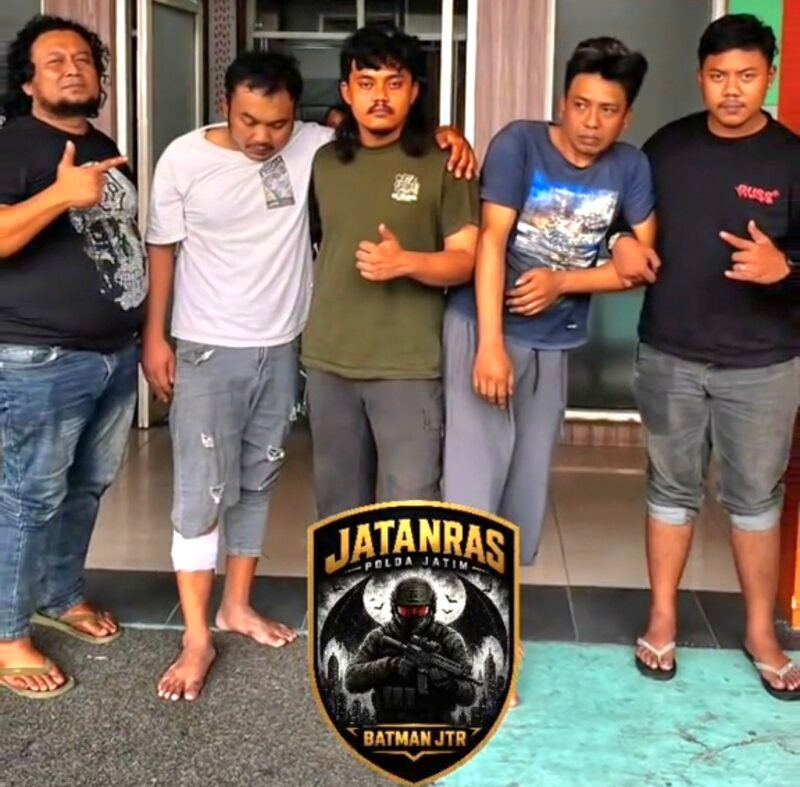 Foto: Jatanras Polda Jatim, Dua Pelaku Curanmor Asal Malang, Dilumpuhkan