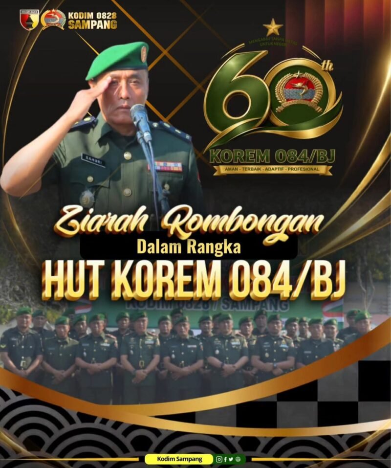 FOTO: Kodim Sampang Gelar Ziarah Rombongan HUT ke-60 Korem 084/Bhaskara Jaya di TMP Kusuma Negara
