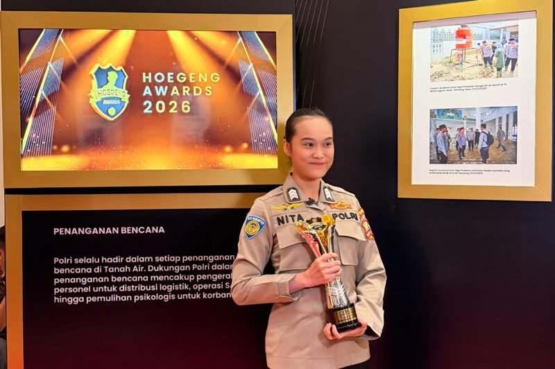 FOTO: Brigadir Renita Rismayanti Raih Hoegeng Awards 2026 Polisi Inovatif Berkat Inovasi Digitalisasi Data Kriminal PBB