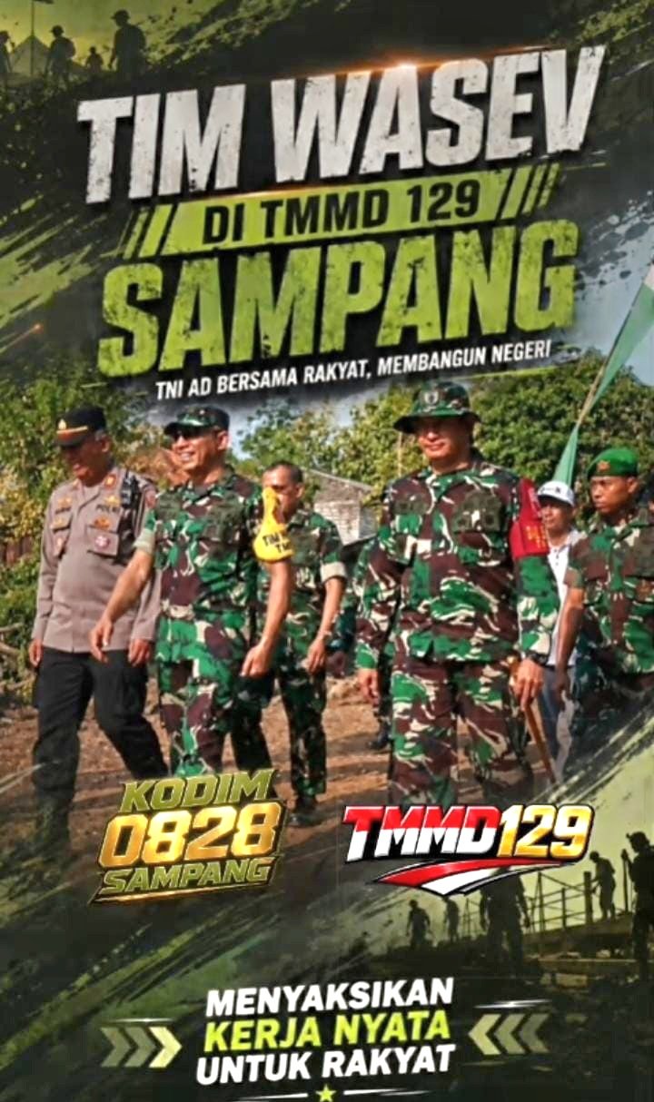 FOTO: TMMD ke-129 Sampang Menyaksikan Kerja Nyata Untuk Rakyat TNI AD Bersama Rakyat Membangun Negeri