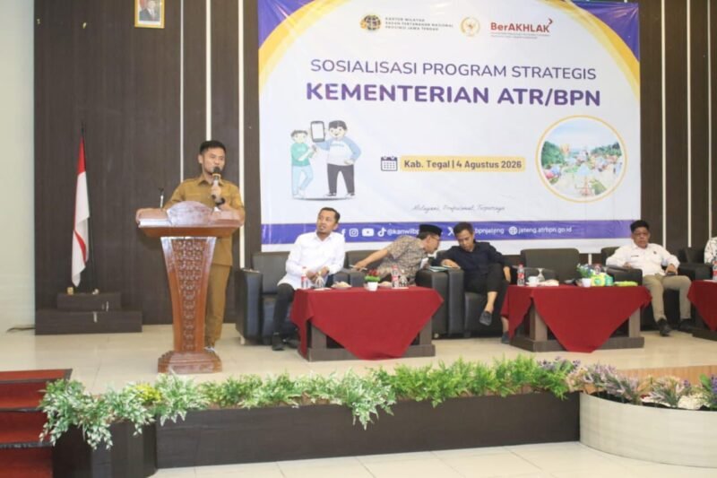 Foto: Bupati Tegal Tekankan Kepastian Hukum Tanah, Kantor Pertanahan Catat 296.869 Sertifikat Terbit