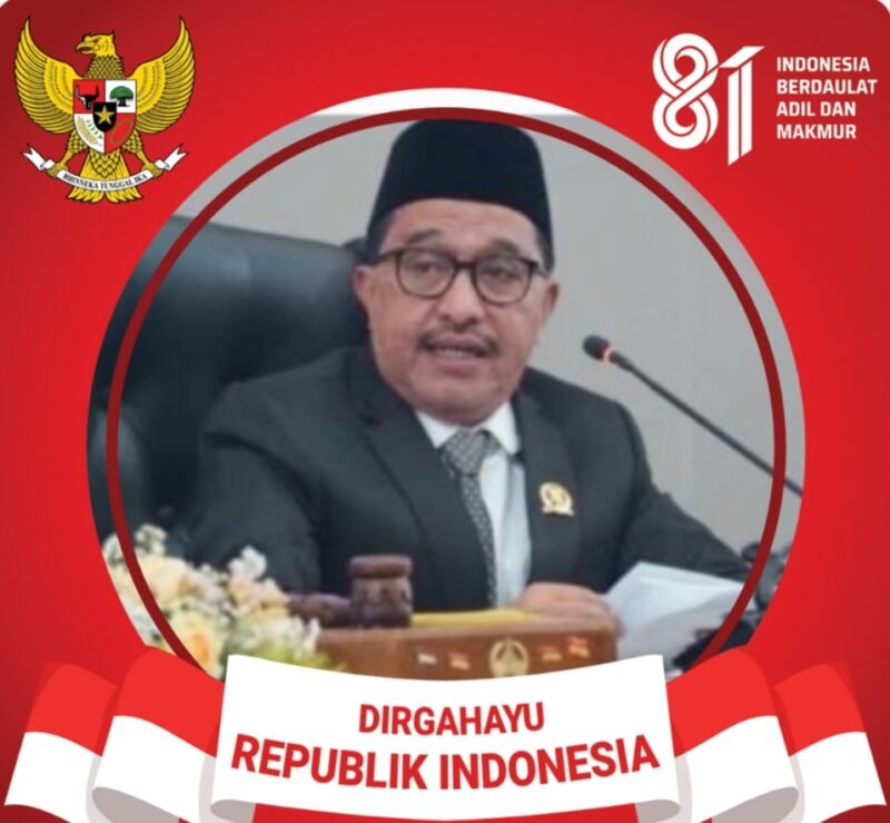 Ketua DPRD Batu, HM.Didik Subiyanto,SH, Beserta Seluruh Anggota dan Staf. Mengucapkan Selamat HUT RI Ke-81- 2026.