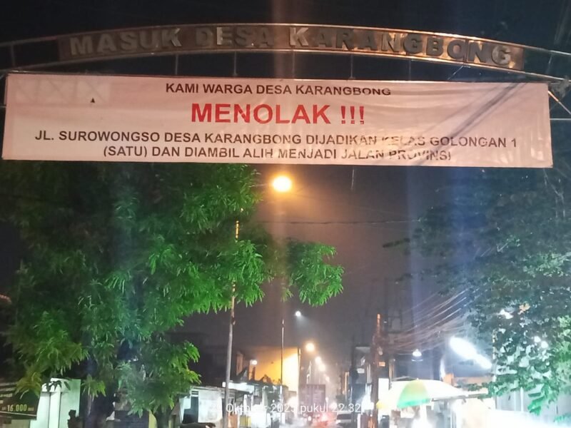 Kades Karangbong Ancam Tutup Total Jalan Surowongso Sidoarjo!