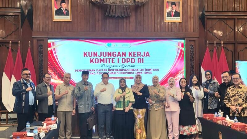 Kunker Komite I DPD RI ke Jatim, Lia Istifhama Dorong RUU Pertanahan Perkuat Perlindungan Masyarakat