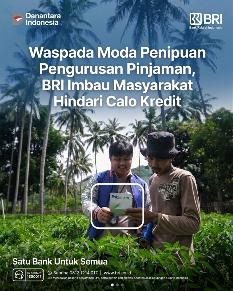 Branch Office Head BRI Banyuwangi Muh. Rosyid Hudaya mengimbau masyarakat menghindari jasa calo dalam pengajuan kredit dan memanfaatkan layanan resmi BRI. (Dok. BRI)