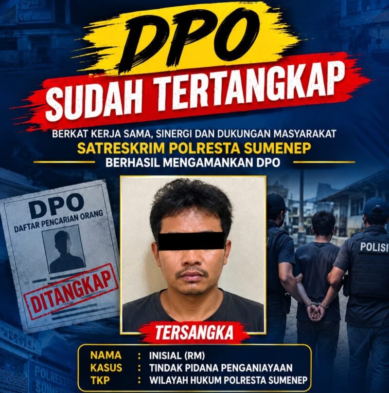 Buronan DPO Diamankan dan Dilimpahkan ke Satreskrim Polresta Sumenep