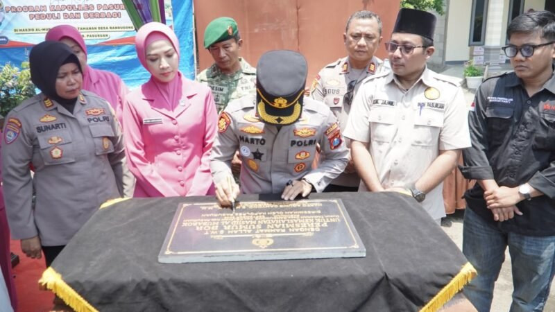 Polres Pasuruan Bangun Sumur Bor untuk Masyarakat di Randugong