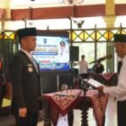 foto: Bupati Tegal Ischak Maulana Rohman mengambil sumpah/janji 400 anggota BPD dari 60 desa dalam pelantikan masa keanggotaan 2026-2034 di Pendopo Amangkurat, Kabupaten Tegal, Selasa (22/09/2026).