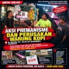 Ilustrasi warung kopi di kawasan Jalan HR. Muhammad, Surabaya. Penanganan dugaan keributan yang melibatkan pemilik dan penjaga warkop menjadi sorotan.