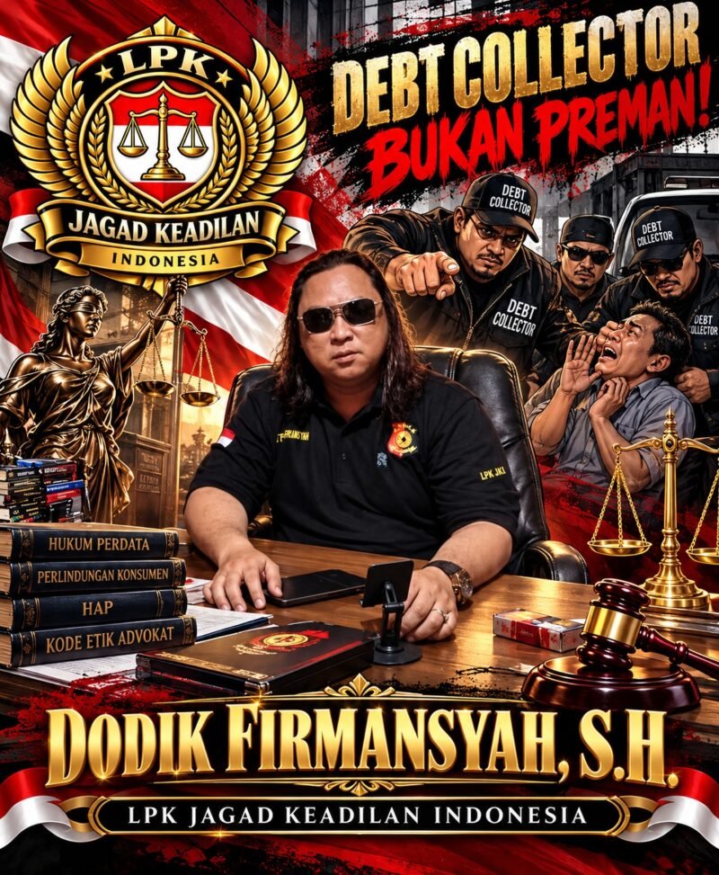 Pendiri LPK JKI sekaligus advokat Dodik Firmansyah, S.H., menyampaikan pandangan terkait hak konsumen dan prosedur penagihan kredit oleh debt collector di Surabaya.