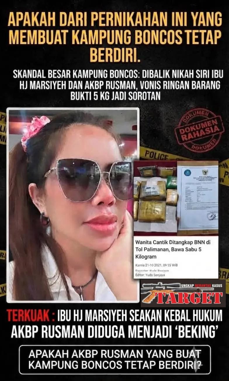 Kampung Boncos, Jakarta Barat, kembali menjadi sorotan menyusul informasi dan pengaduan masyarakat terkait dugaan peredaran narkotika serta permintaan agar aparat melakukan penelusuran dan penindakan sesuai hukum.