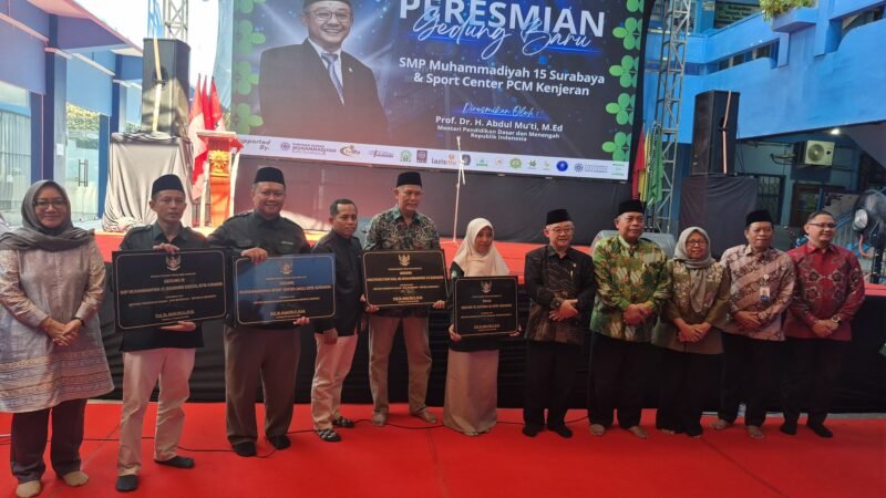 Gedung baru SMP Muhammadiyah 15 Surabaya dan Sport Center PCM Kenjeran yang telah rampung dan resmi digunakan untuk mendukung pendidikan, olahraga, pembinaan generasi muda, serta kegiatan persyarikatan Muhammadiyah.