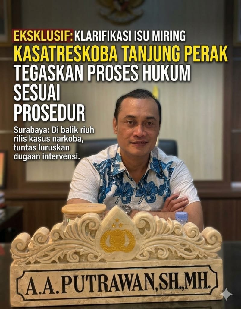 Kasatreskoba Tanjung Perak Foto: TargetNews.ID/tok totok 