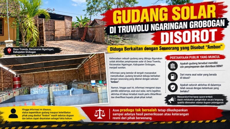 GUDANG PENYIMPANAN SOLAR DIDUGA MILIK AMBON DISOROT, LEGALITAS DAN ASAL BBM DIPERTANYAKAN