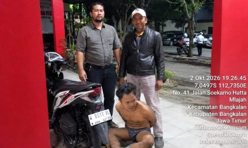 Unit Reskrim Polsek Kwanyar Amankan Terduga Pelaku Curanmor di Desa Batah Barat