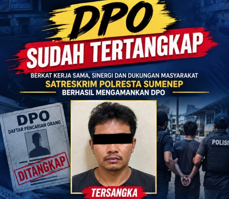 Polresta Sumenep Tangkap Tersangka Penipuan Penggelapan Rp,200 Jut