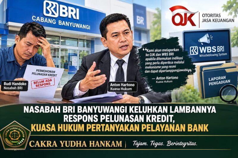Ilustrasi pelayanan nasabah di kantor perbankan. Keluhan terkait lambannya respons permohonan pelunasan kredit disampaikan nasabah BRI Cabang Banyuwangi melalui kuasa hukumnya.